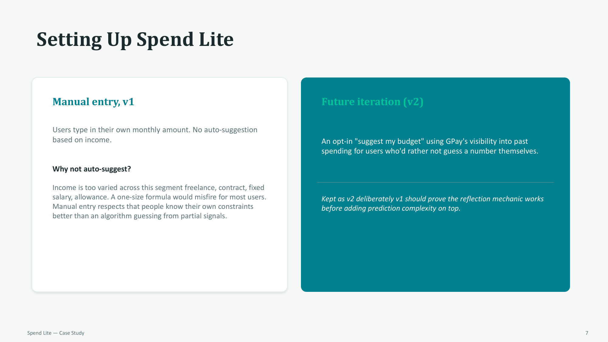 Setting Up Spend Lite: Manual entry vs auto-suggest